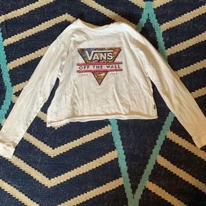 Girls Vans cropped tee